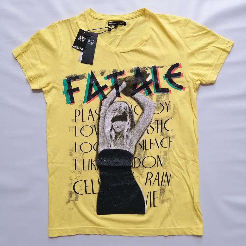 Jack & Jones Yellow T-shirt Small NWT
